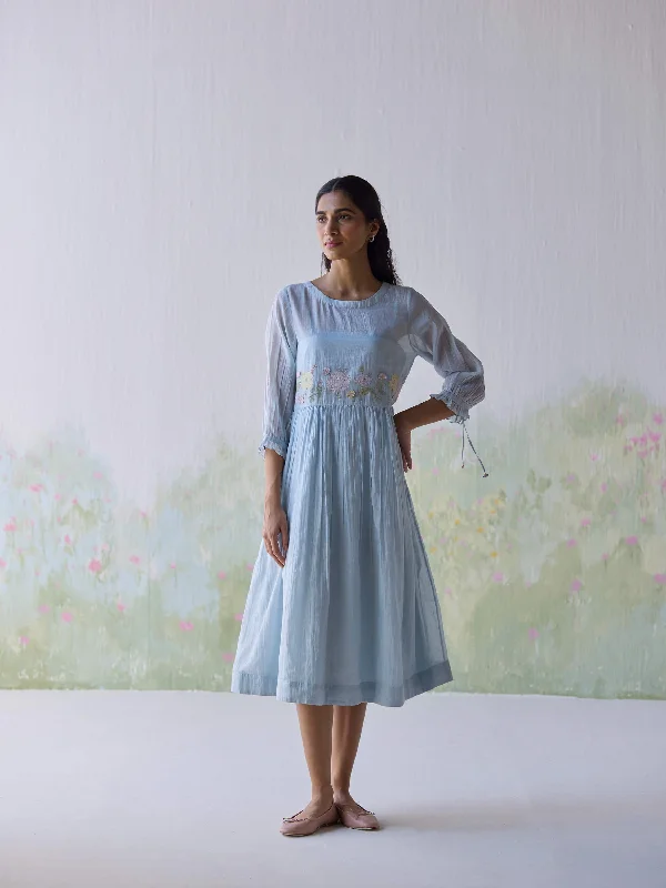 Referral Discount Artful Flowers Midi Dress