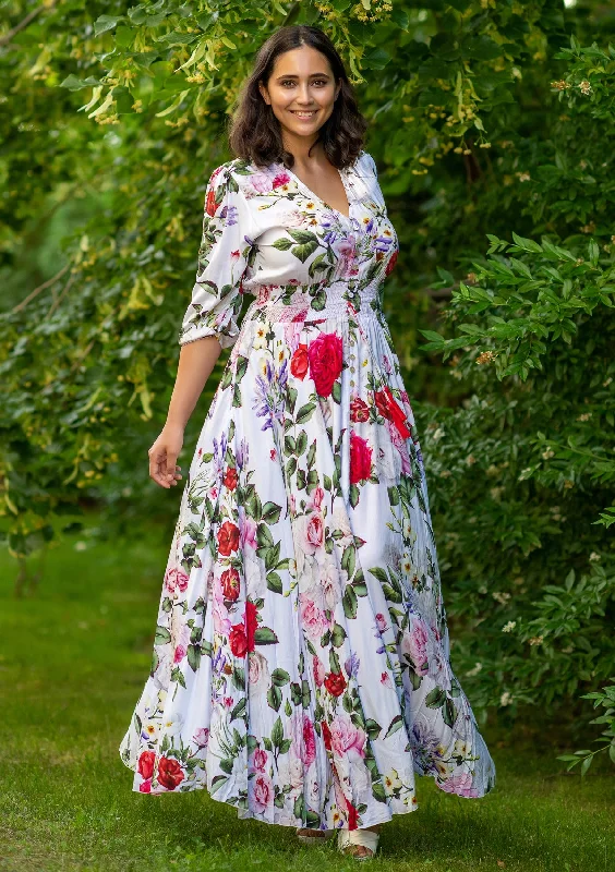New Deals Isabella Rosalia White Plus Dress