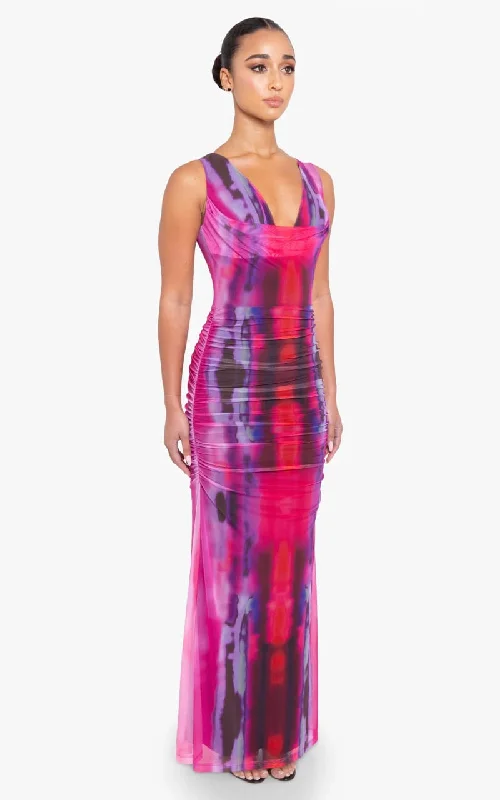 Discount Deals Black Halo - Mariposa Maxi Dress in Smashing Punch