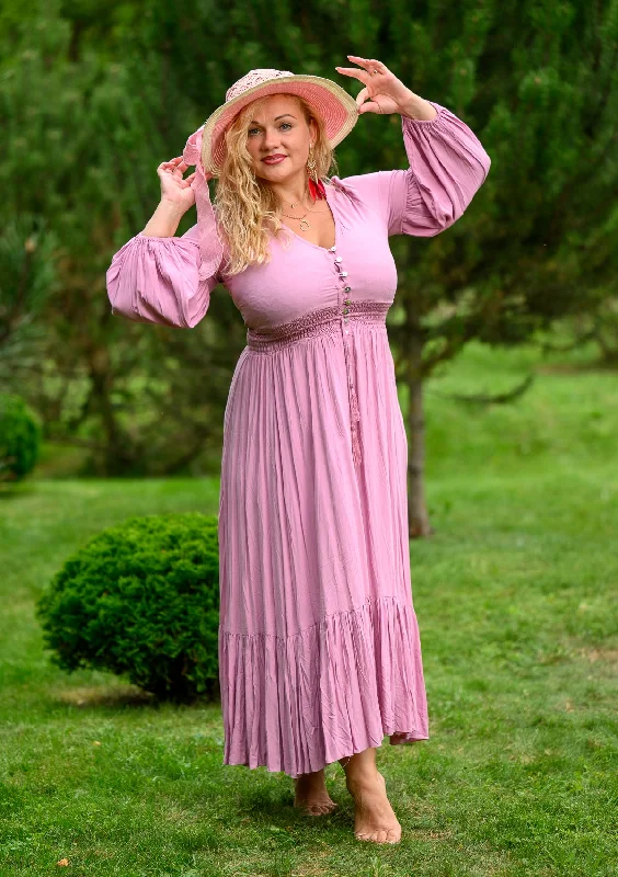 TIME-Limited Offer Simona Pink Plus Dress