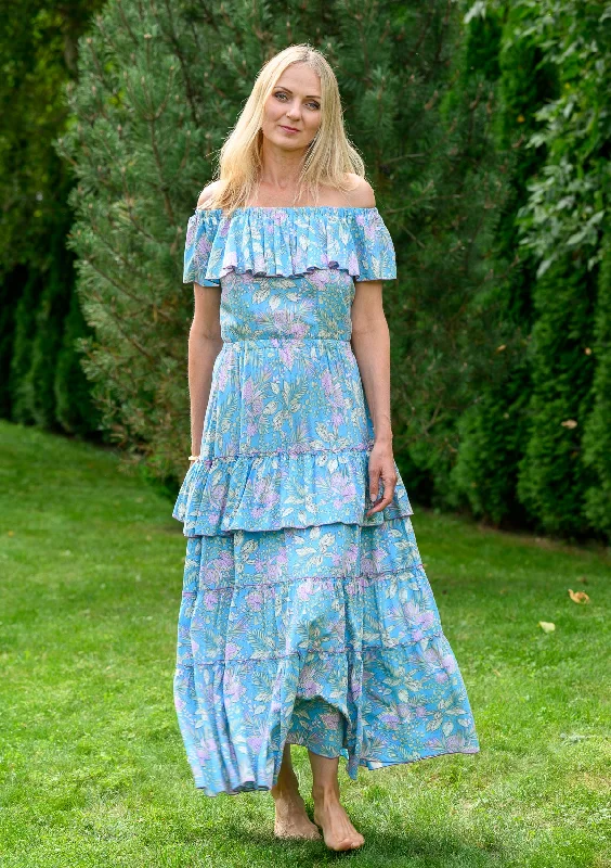 Don't Wait Lolita Maxi Blue Purple Dress