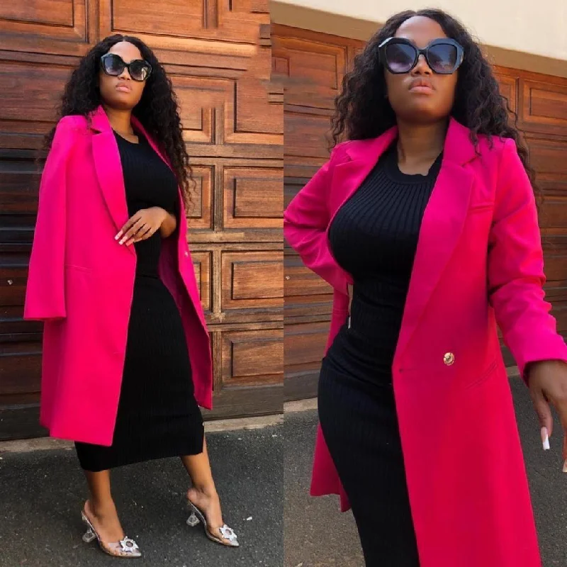 Big Savings Slim Side Blazer Coat