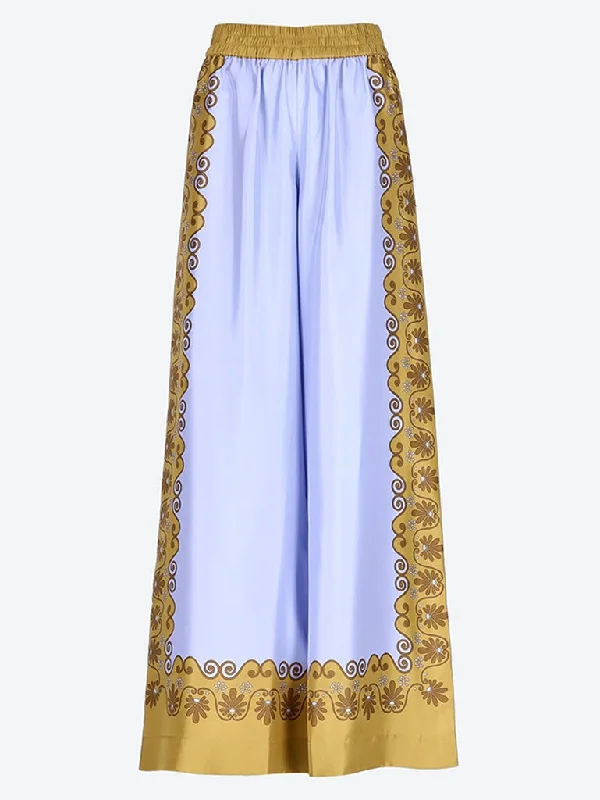 Can't Miss Silk twill palazzo pants