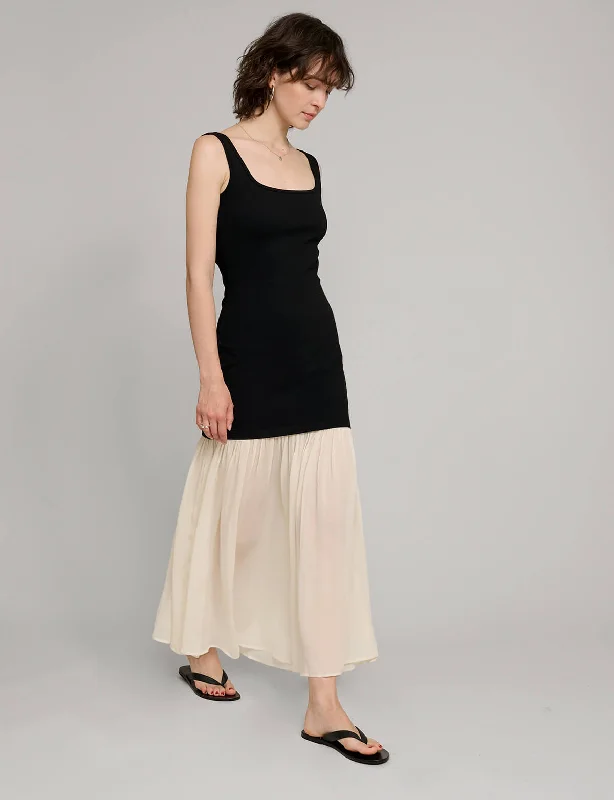 TIME-Limited Offer Gia Chiffon Hem Tank Dress-BESTSELLER