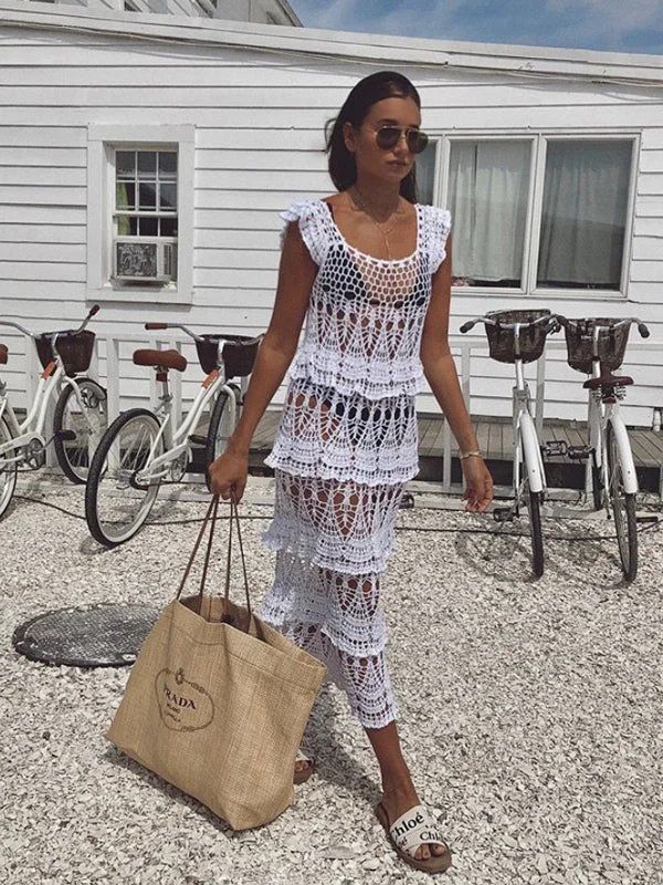 Clearance Event Crochet Cotillion Dress