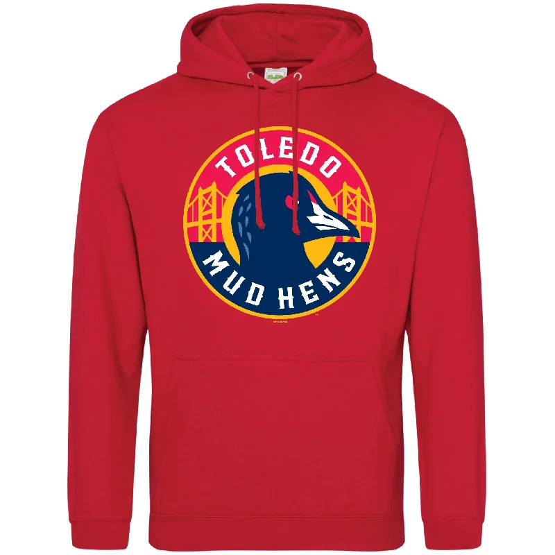 Don't Wait Toledo Mud Hens Real Hen Bridge Logo Hood