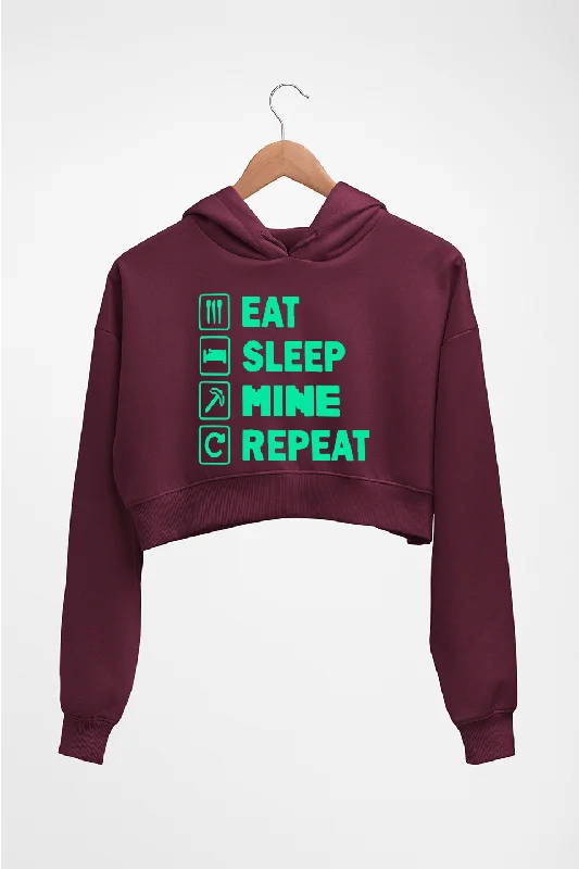 Seasonal Clearance Minecraft Crop HOODIE FOR WOMEN