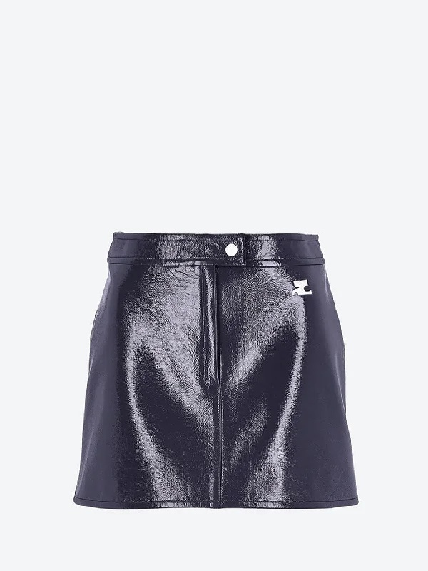 Limited Stock Reedition vinyl mini skirt