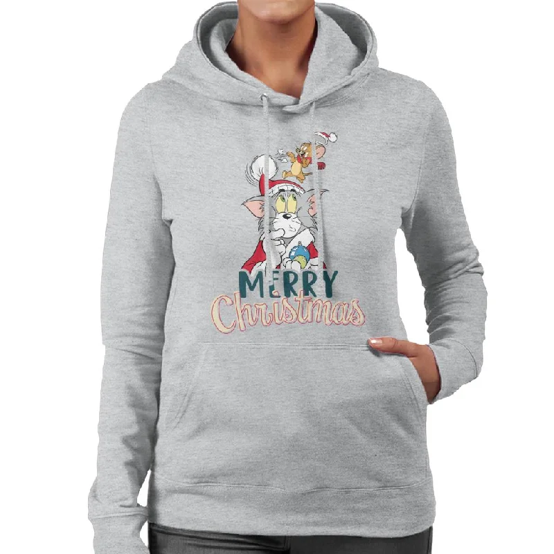 Today Only Tom and Jerry Christmas Merry Xmas Women's Hooded Sweatshirt