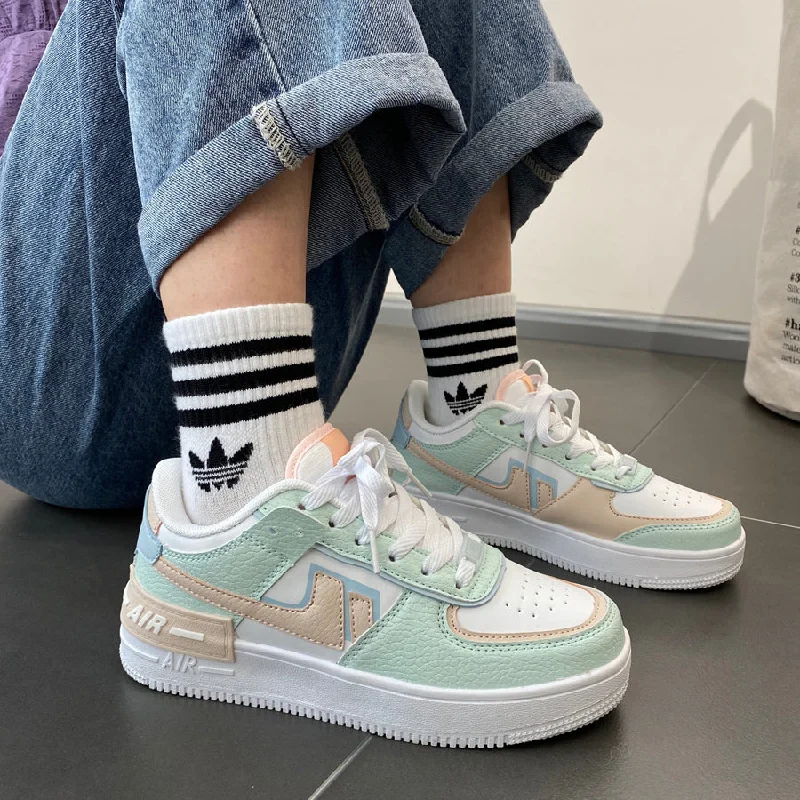 Deep Discounts Harajuku style macaron shoes YV44421