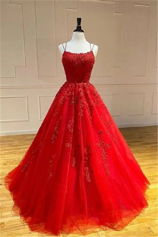 Price Break Spaghetti Straps Floral Lace Aline Evening Gown Sleeveless Prom Party Gowns Price Break Spaghetti Straps Floral Lace Aline Evening Gown Sleeveless Prom Party Gowns