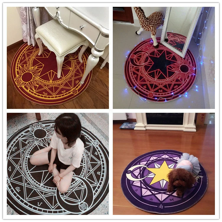 Sale Event Cute Cartoon Circle Carpet Swivel Chair Mat YV166
