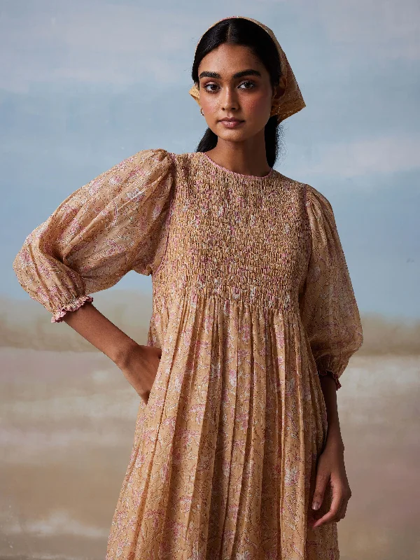 Year-End Sale Altamira Smock Midi Dress