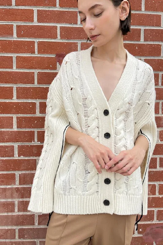 Mega Sale Oversized Aran Cardigan in Ivory (Sold Out)