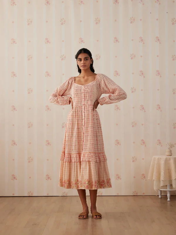 Price Rollback Anne Gingham Midi Dress