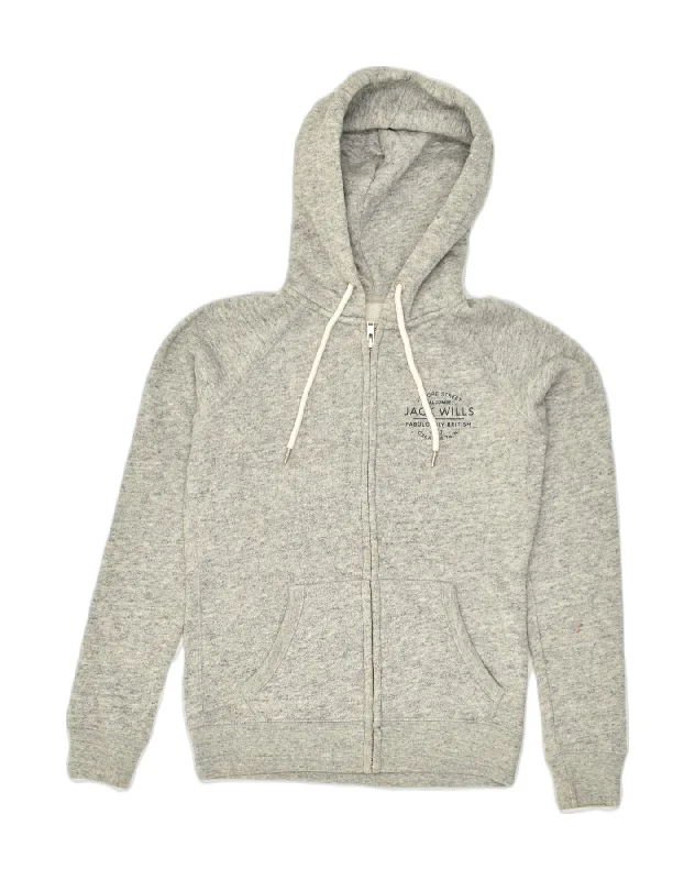 Customer Appreciation Sale JACK WILLS Womens Zip Hoodie Sweater UK 8 Small Grey Cotton Customer Appreciation Sale JACK WILLS Womens Zip Hoodie Sweater UK 8 Small Grey Cotton