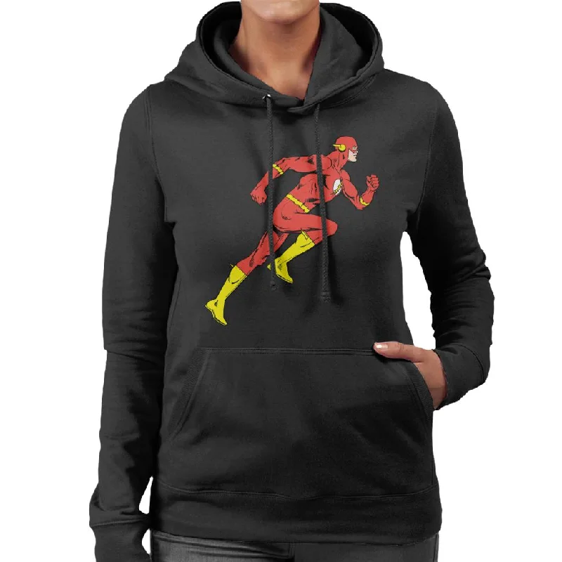 Instant Discount The Flash Comic Running Women's Hooded Sweatshirt