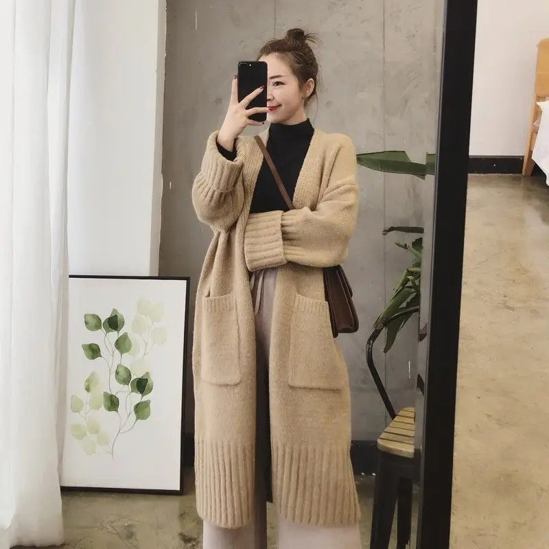 Crazy Deals Znbbw Cardigan Female 2024 Korean Spring and Autumn New Sweater Coat Women Loose Medium Length Versatile Knitted Cardigan Crazy Deals Znbbw Cardigan Female 2024 Korean Spring and Autumn New Sweater Coat Women Loose Medium Length Versatile Knitted Cardigan
