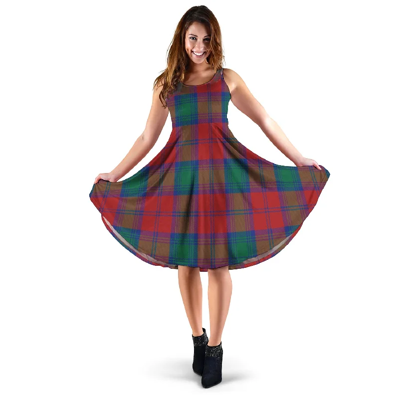 Extra Savings Byres (Byses) Tartan Sleeveless Midi Womens Dress