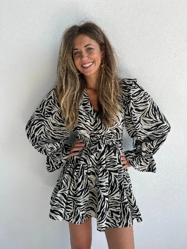 Price Reduction Zebra Mini Dress