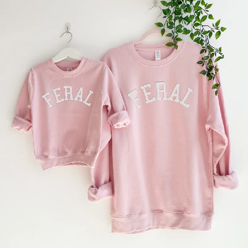 Super Bargain Feral College Matching Mum & Kids Sweatshirts