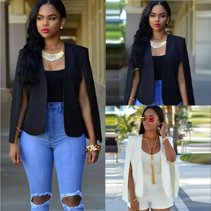 Price Drop Short Cape Blazer Coat