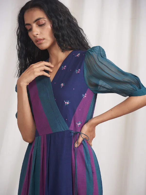 Discount Extravaganza Pavo Wrap Maxi Dress