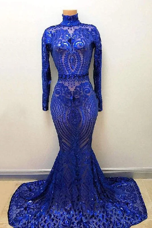 Crazy Deals High Neck Long Sleevess Crystal Beading Appliques Mermaid Evening Gowns Crazy Deals High Neck Long Sleevess Crystal Beading Appliques Mermaid Evening Gowns