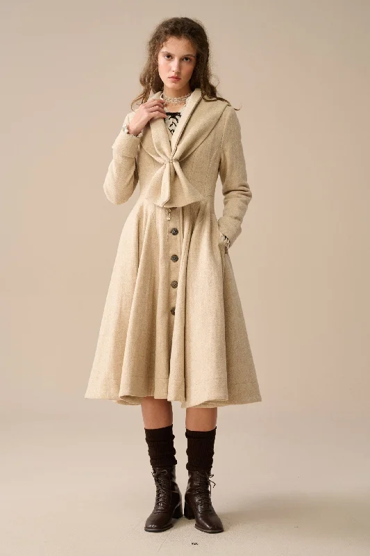 Clearance Items Lila 25 | 100% wool scarf coat