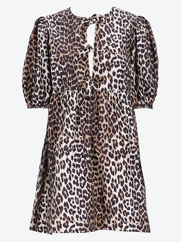 Super Savings Printed cotton Tie string mini dress