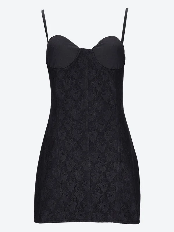 Midnight Madness Lace corset dress