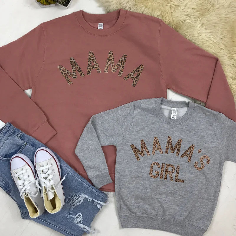Special Savings Mama & Mama's Girl Leopard Sweatshirts (MRK X)