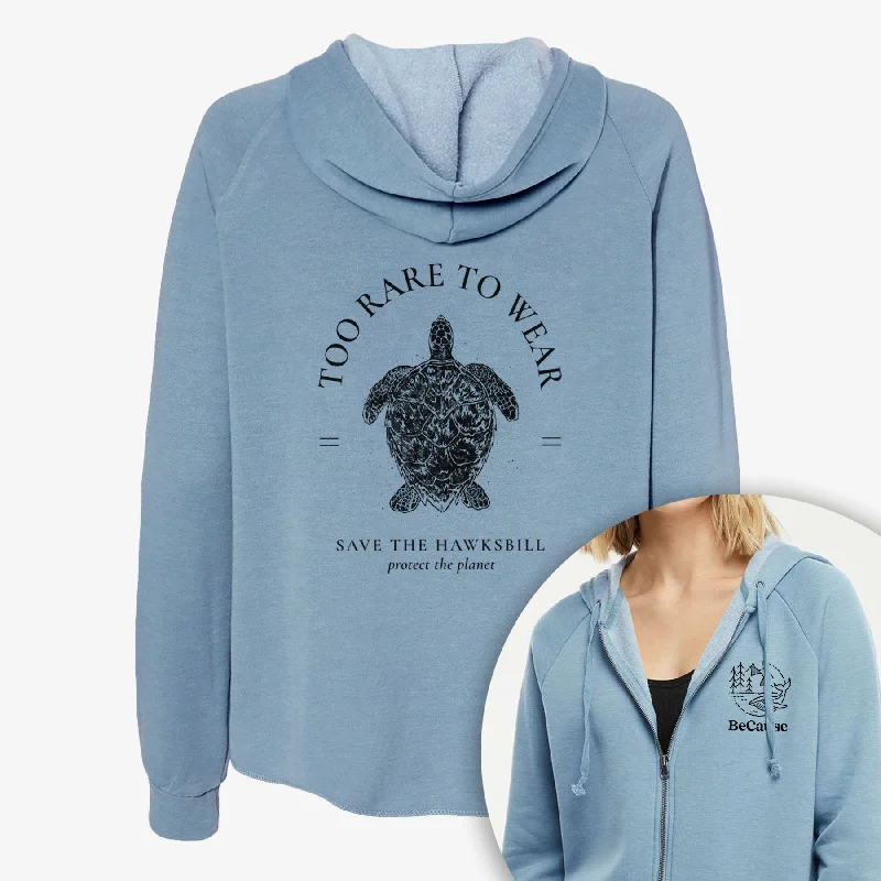Savings Alert Too Rare to Wear - Save the Hawksbill - Women's Cali Wave Zip-Up Sweatshirt Savings Alert Too Rare to Wear - Save the Hawksbill - Women's Cali Wave Zip-Up Sweatshirt