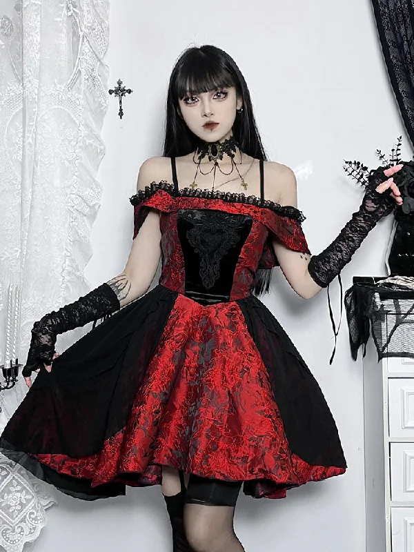 Take Advantage A-Line Off Shoulder Lace Trim Floral Medieval Steampunk Halloween Dress Take Advantage A-Line Off Shoulder Lace Trim Floral Medieval Steampunk Halloween Dress