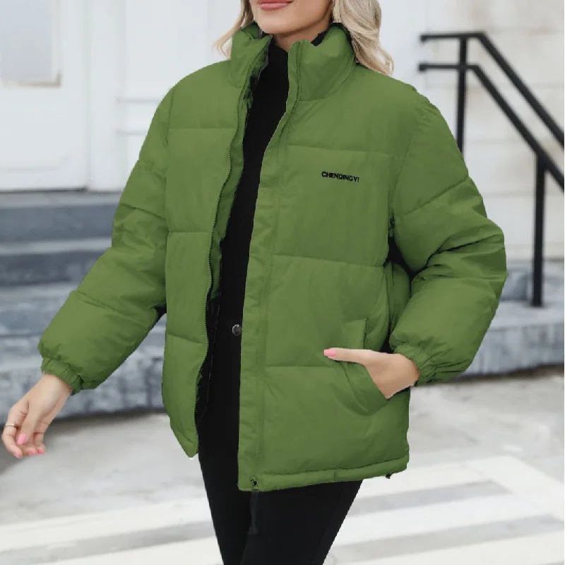 Exclusive Offers Znbbw Size Women's Warm Coat 2024 Winter New Women's Cotton-Padded Coat Cotton-Padded Jacket