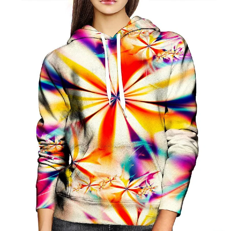 Instant Savings Blinding Flower Womens Hoodie