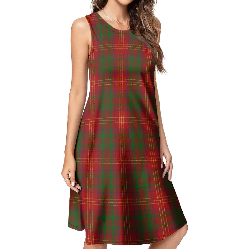 Act Fast Burns Tartan Womens Casual Dresses