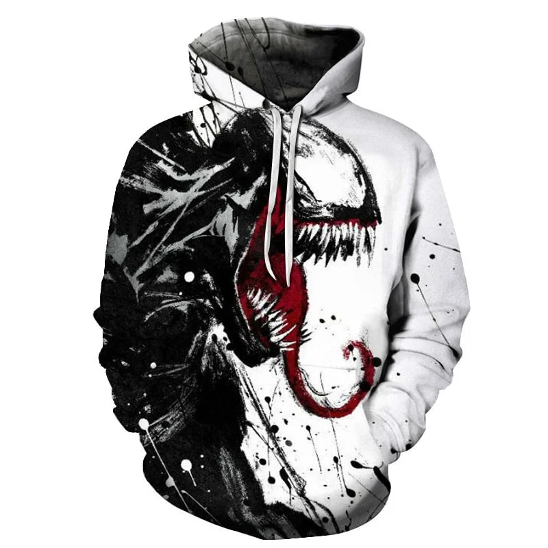 Can't Miss Hot Sale New arrive popular Marvel movie venom 3D Printed Hoodies Men Women Hooded Sweatshirts hip hop Pullover Pocket Jackets