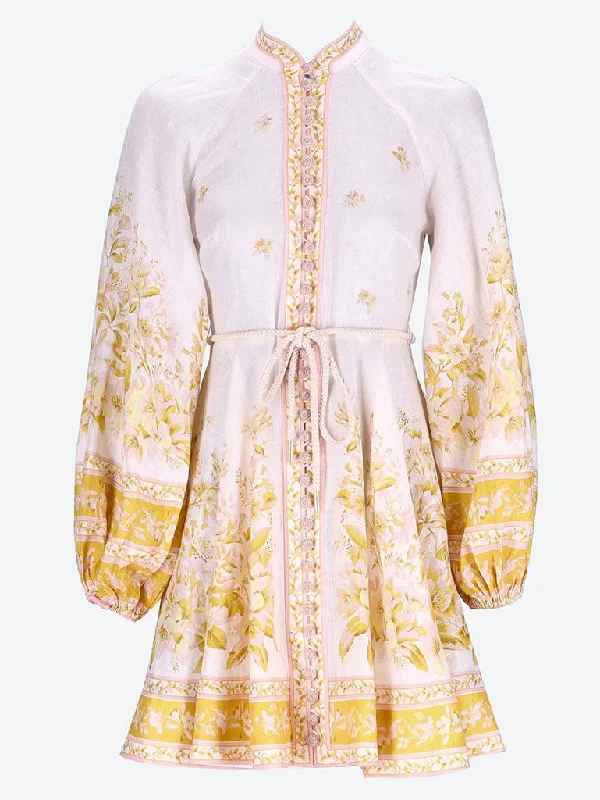Markdowns Golden buttoned mini dress