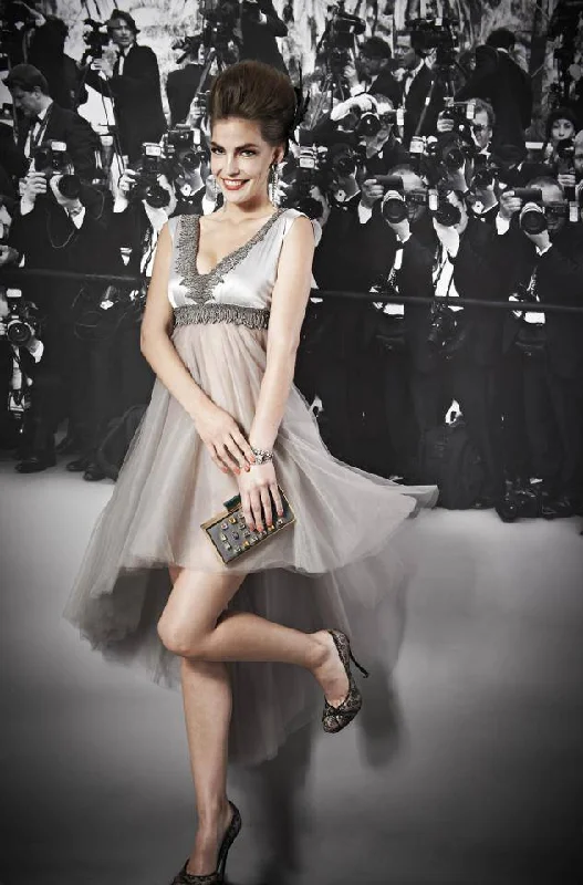 Limited Time NUDE TULLE EVENING DRESS