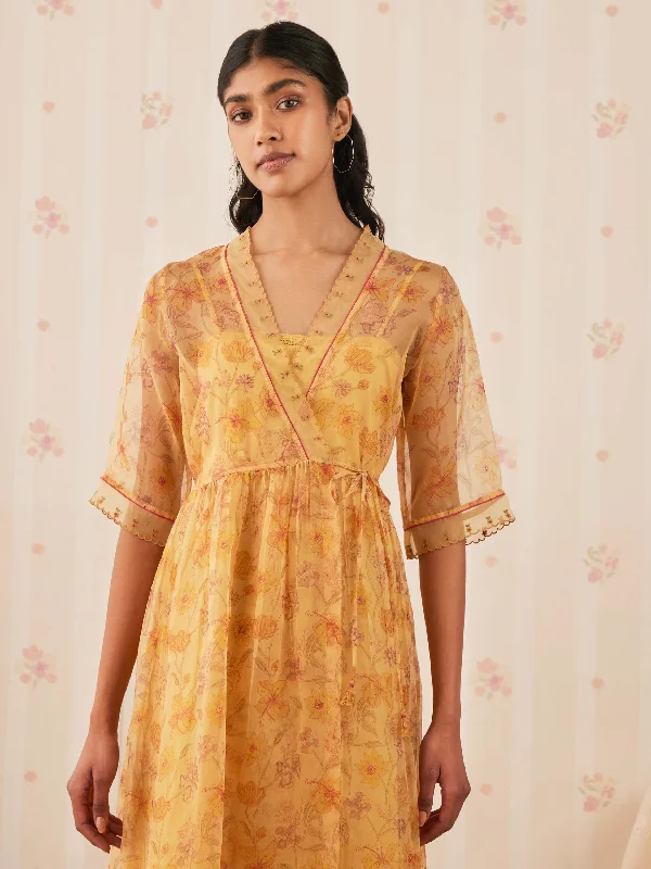 Special Price Golden Hour Wrap Midi Dress
