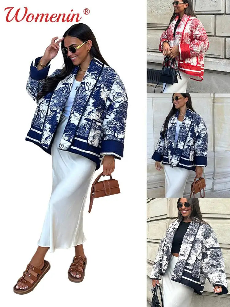 Deep Discounts Znbbw Winter Jacket Women Paint Patchwork Panelled Loose Scarf Collar Female Cotton Coat 2024 Fashion Pocket Lady Warm Outwear Deep Discounts Znbbw Winter Jacket Women Paint Patchwork Panelled Loose Scarf Collar Female Cotton Coat 2024 Fashion Pocket Lady Warm Outwear