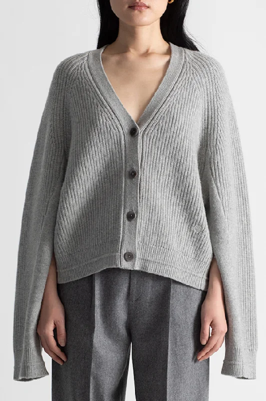 Stock Up and Save Cocoon Split Sleeve Cardigan in Heather Gray (Sold Out)