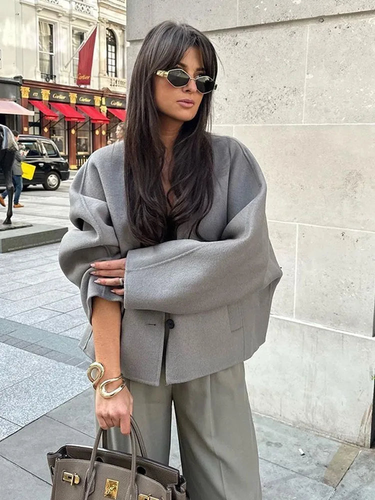 Discount Days Znbbw V-neck Single Breasted Long Sleeved Jacket Women's Fashion Casual Autumn Winter Warm Coat 2023 Female Chic Street Outwear Discount Days Znbbw V-neck Single Breasted Long Sleeved Jacket Women's Fashion Casual Autumn Winter Warm Coat 2023 Female Chic Street Outwear