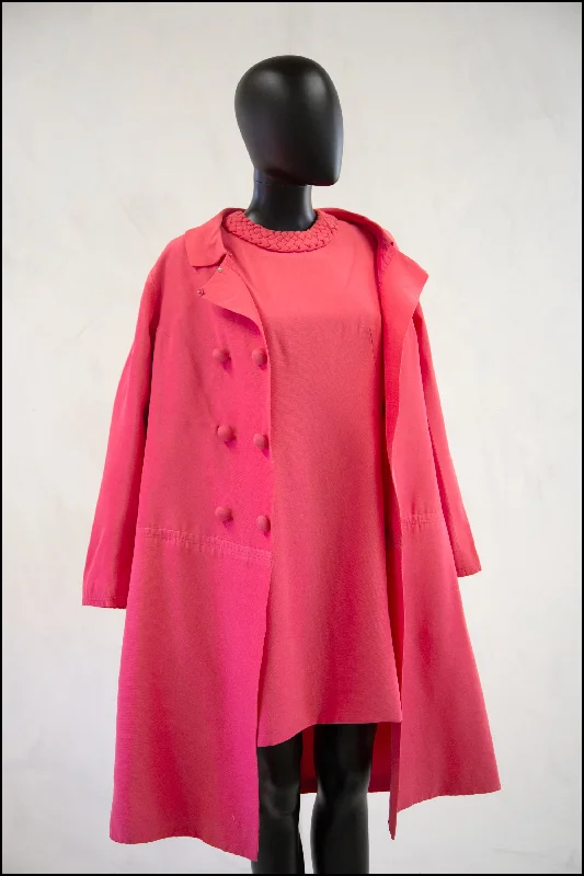 While Supplies Last Vintage 1960s Pink Mini Dress Suit