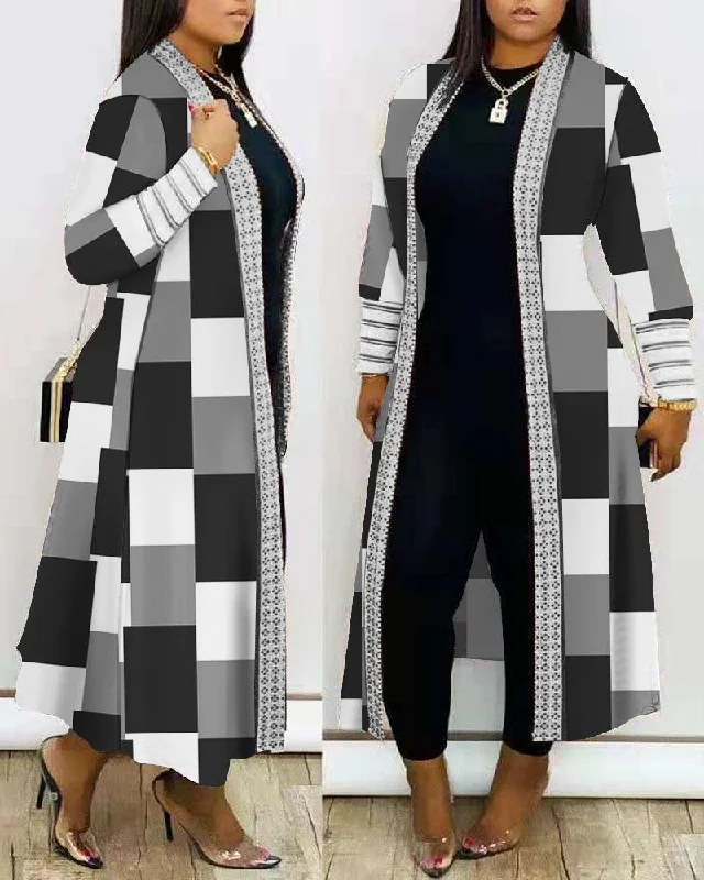 Black And White Checkered Printing