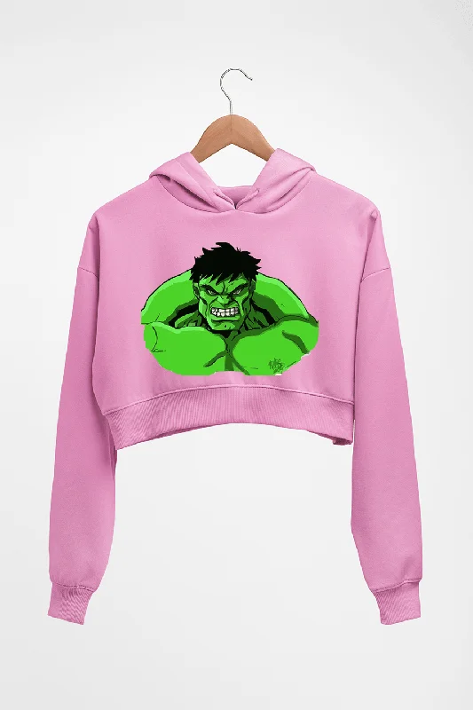 Best Bargains Hulk Superhero Crop HOODIE FOR WOMEN