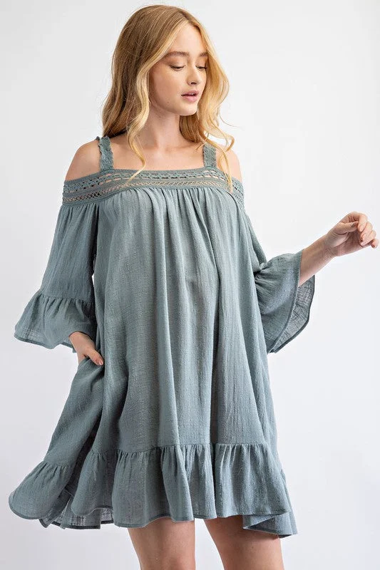 Stock Up and Save Twirl Around Cotton Gauze Midi Dress