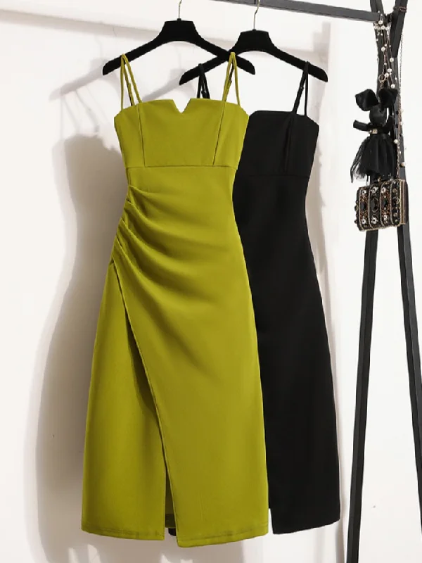 Special Discount Plus Size Sexy Draped Cami Dress
