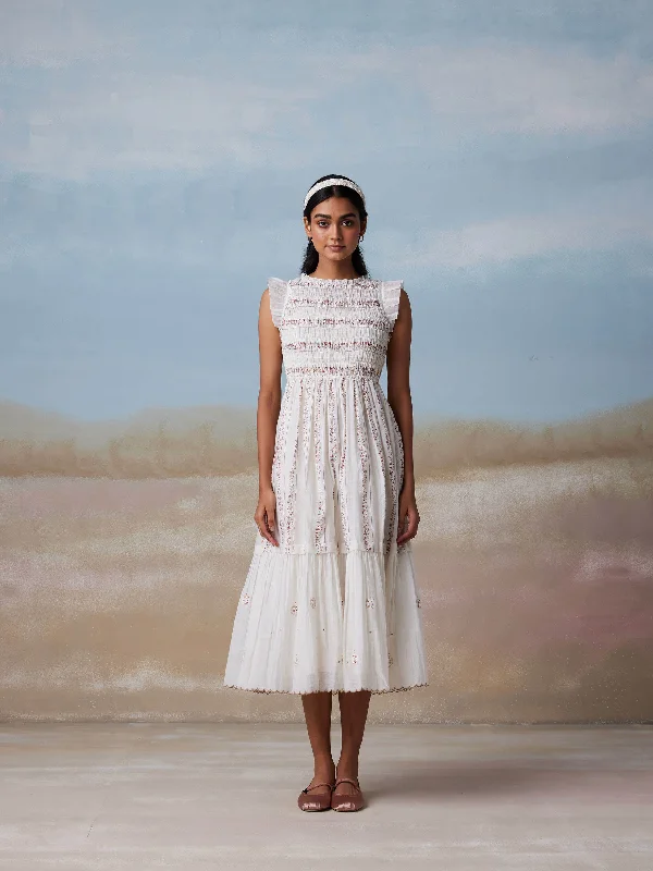 Closeout Airy impressions Smock Midi Dress